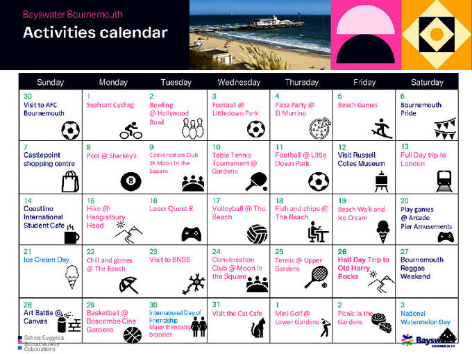  학교 활동 일정 - 성인과 주니어 (PDF)