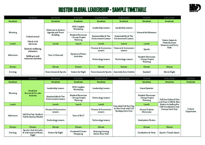 全球成就者学院课程示例
