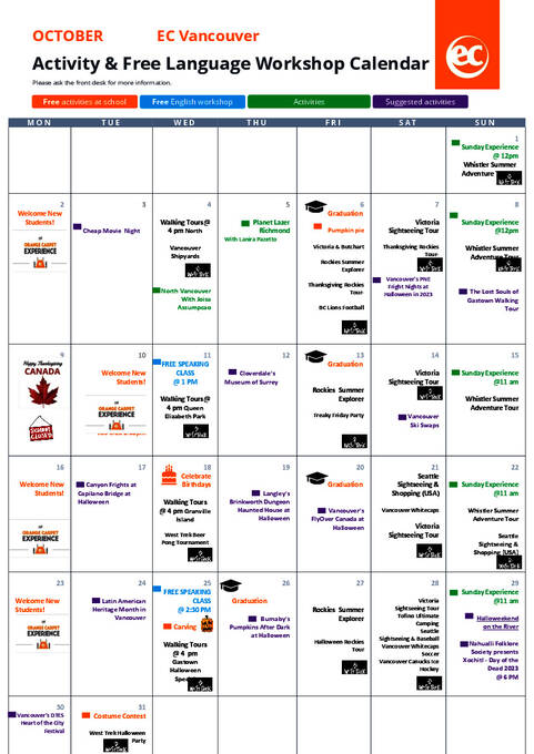  Tevékenységek menetrendje - felnőttek és juniorok (PDF)