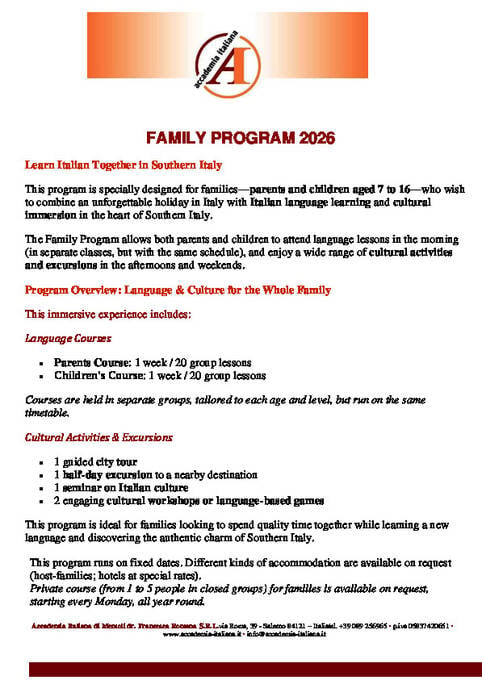 Programa Familiar 2026