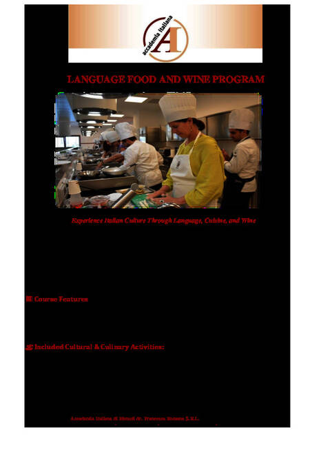 Programa Language Food and Wine 2026