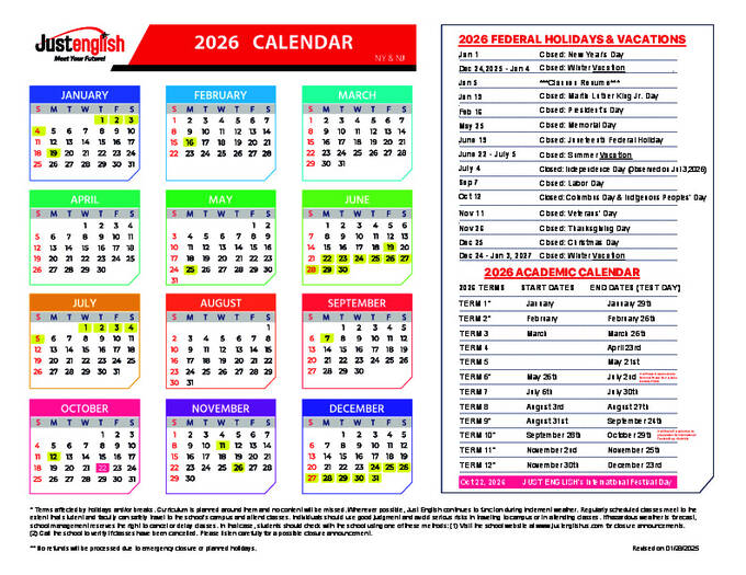 2026 Kalender