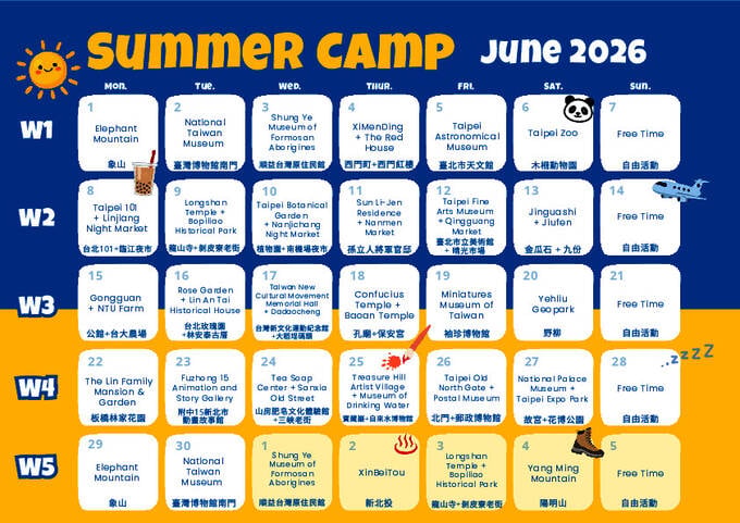 Program for sommerlejren