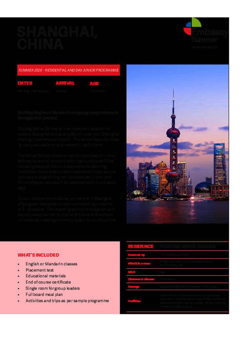 Shanghai Factsheet 2026