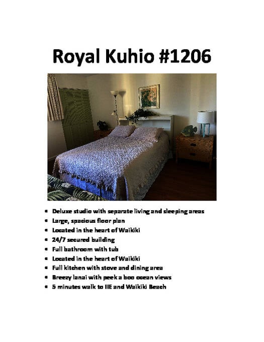 Royal Kuhio 1206 adatlap