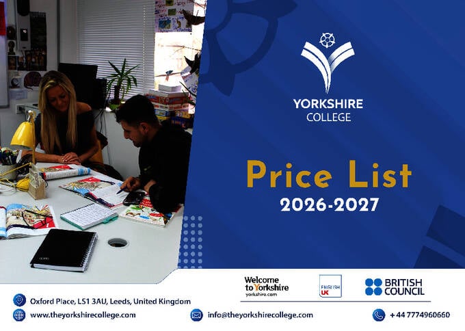 رسوم Yorkshire Colleg  2026/2027