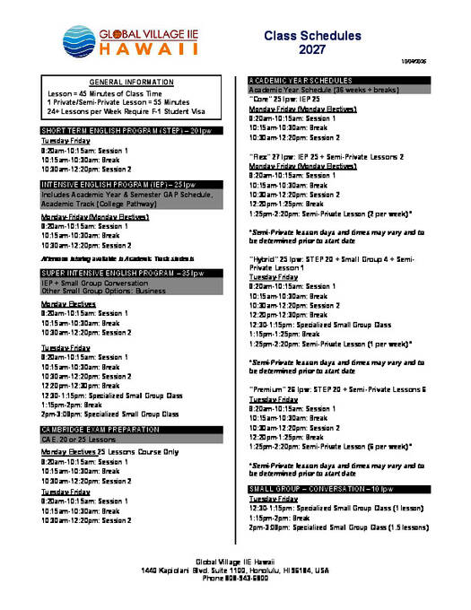 Timeplan