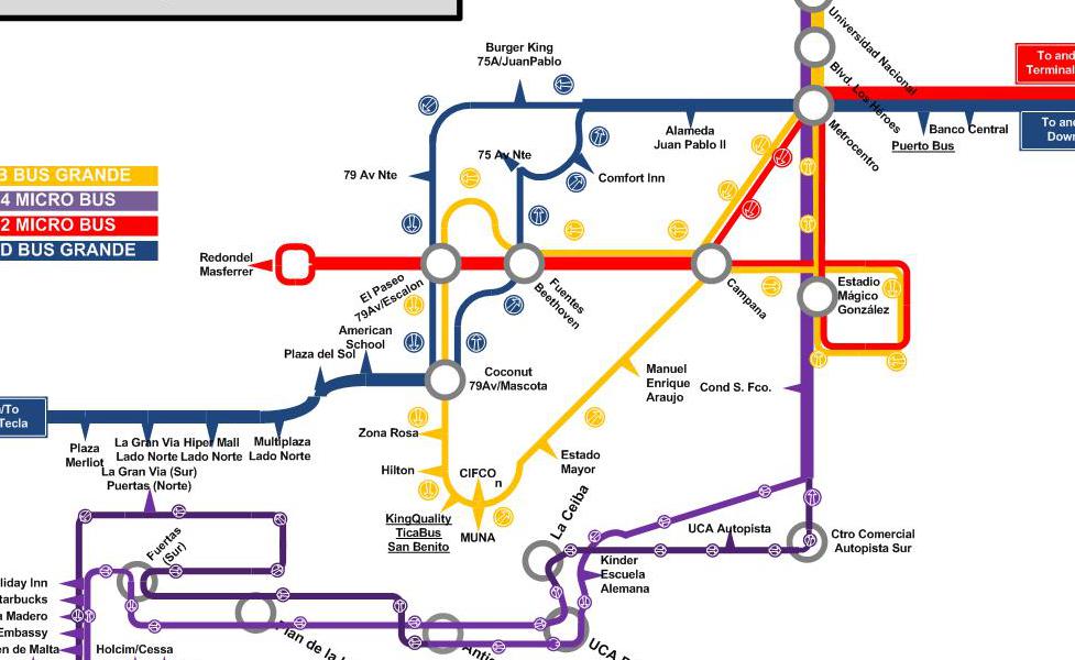 mapa en miniatura del sistema de transport públic <ARTICLE_D&&>Salvador
