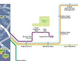 Лімерік Карта громадського транспорту