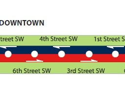 Calgary Kart over offentlig transport