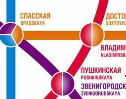 圣彼得堡公共交通地图