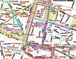 Mapa de transporte público de Bolonha 