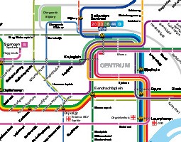 Rotterdam Mappa dei trasporti pubblici