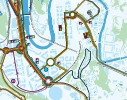 圣塞瓦斯蒂安公共交通地图
