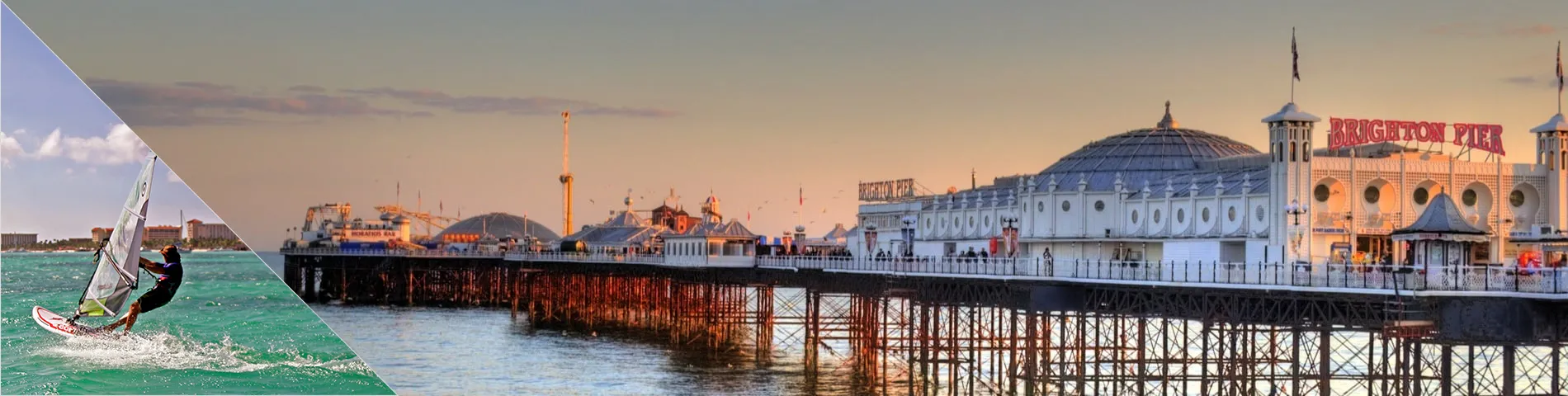 Brighton - Engelska & vindsurfning