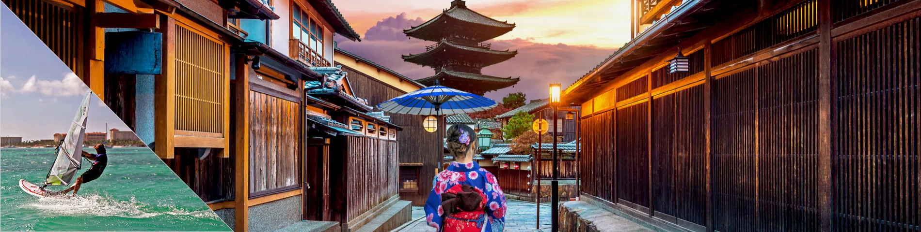 Japán - japán és széllovaglás