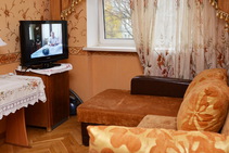 Exempelbild av bostadskategorin som Kiev Language School anordnar.