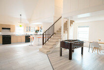 Eksempel på kategori af indkvartering er leveret af VanWest College