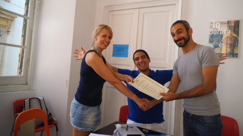 Recebendo certificados
