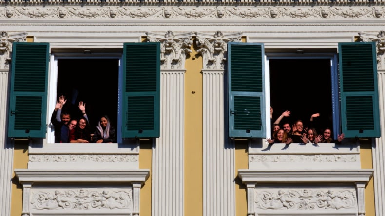 A Door to Italy olasz nyelviskola diákjai