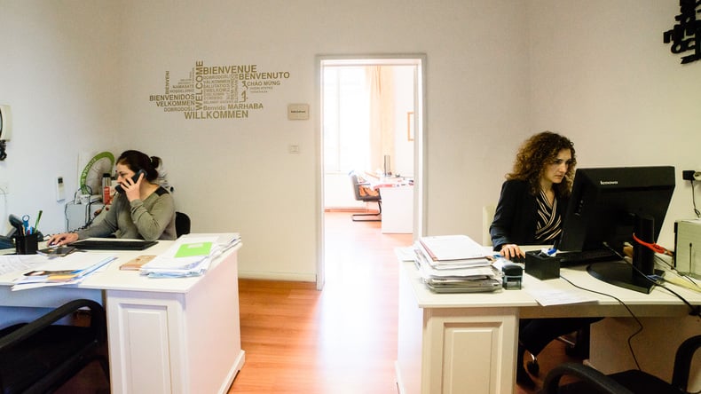 reception area