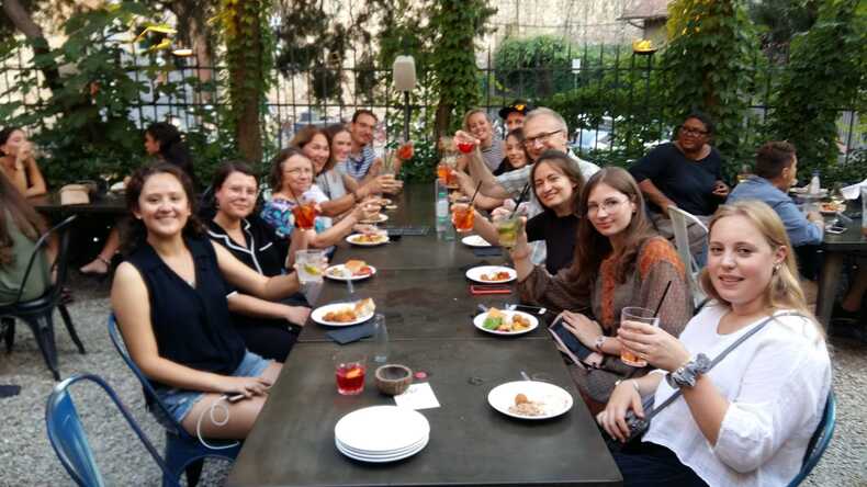 Aperitivo together.