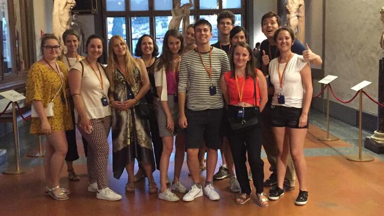 Visit to the Uffizi Gallery.