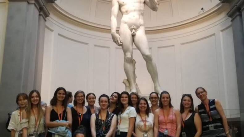 Visit to the Accademia Gallery.