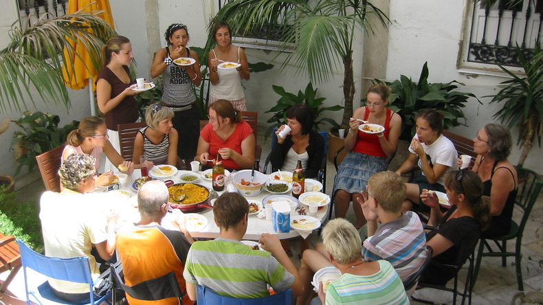 Partage d'un repas