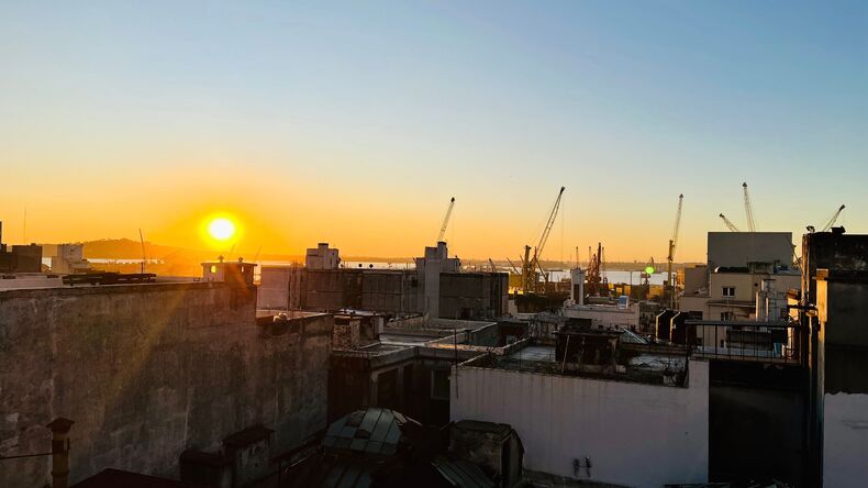 Udsigt til solnedgang 