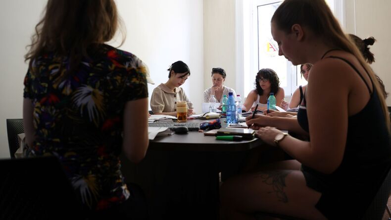 Students in class