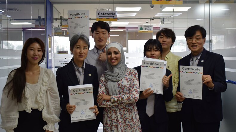 Certificate Distribution Ceremony - the last day of the training program