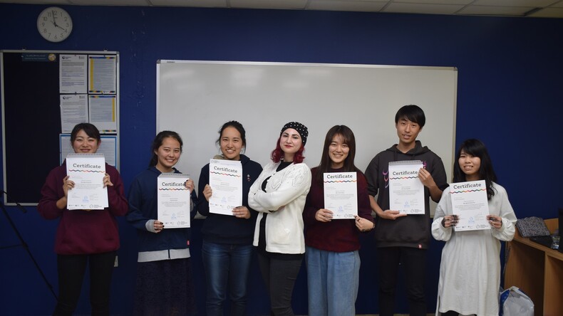 Certificate Distribution Ceremony - the last day of the training program