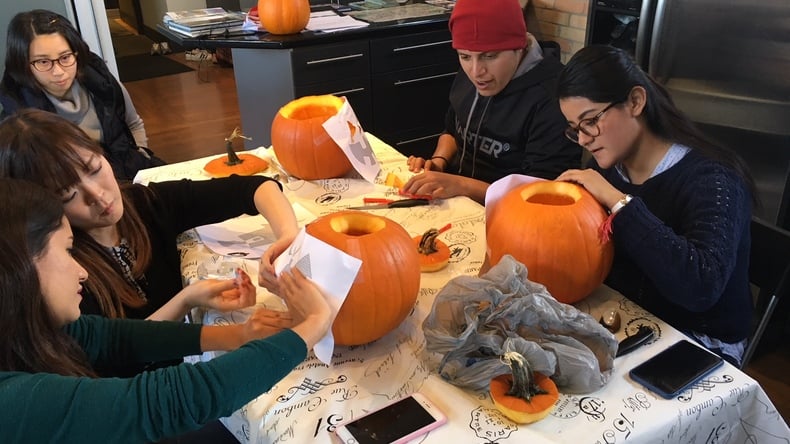 النشاط - نحت اليقطين