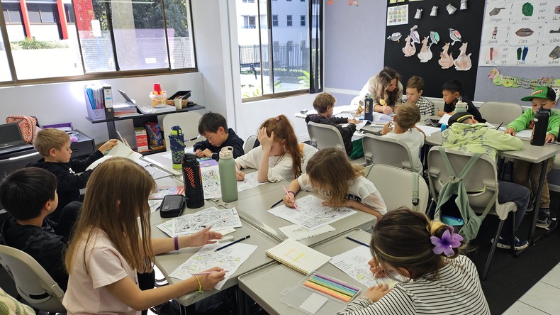 Aula para jovens aprendizes