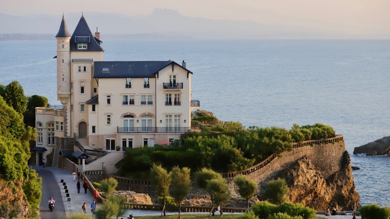 Widok na Biarritz