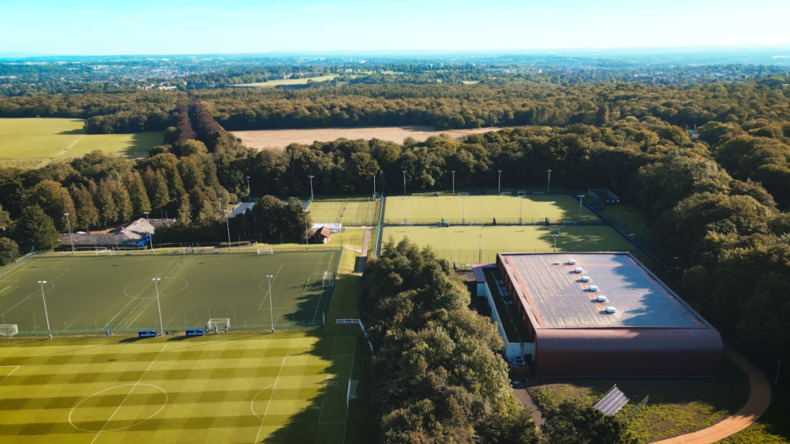 Aerial view of pitches