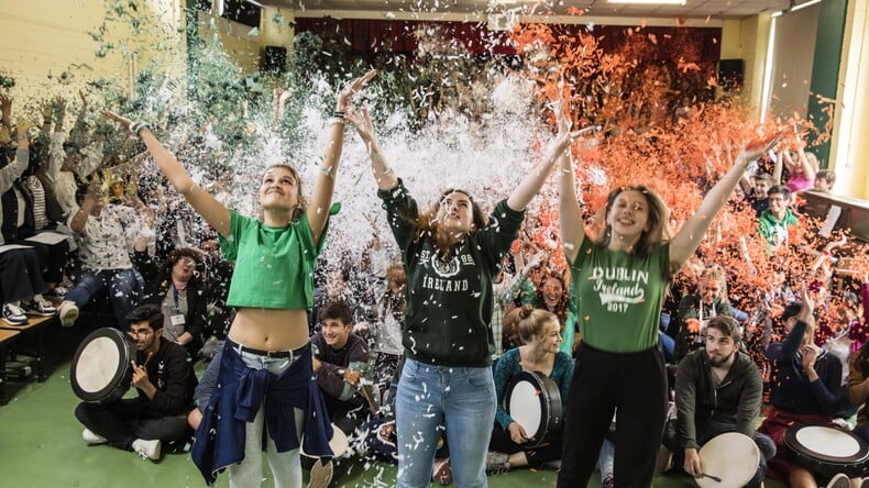 Mal byen grøn videooptagelse!