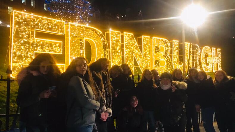 Edinburgh at night 