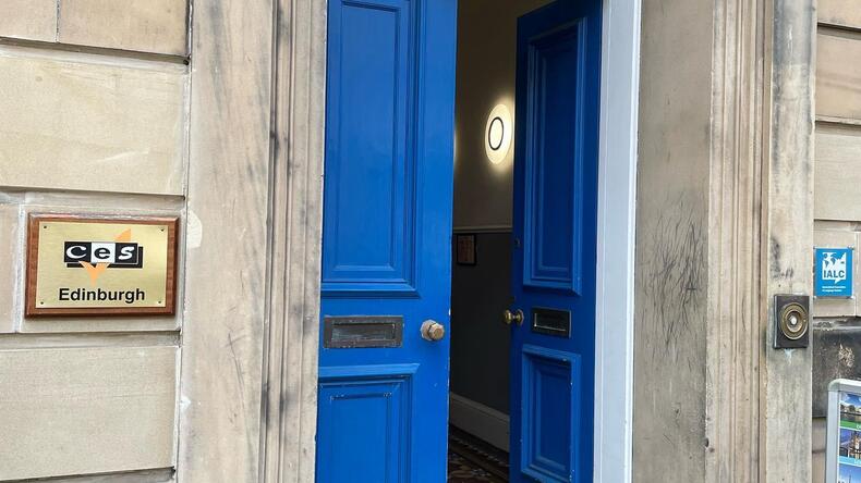School entrance in Edinburgh