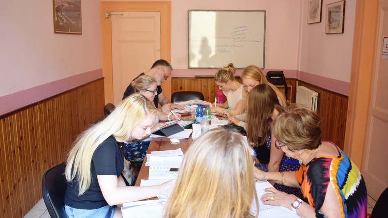 Étudiants en classe