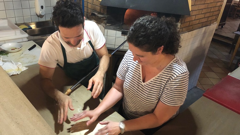 Aula de como fazer pizza