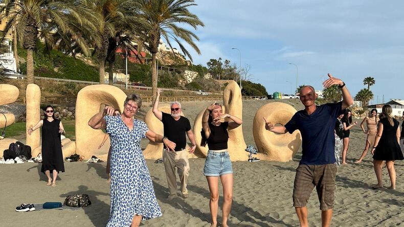 Flamenco in spiaggia 