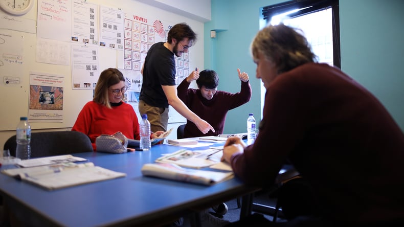 الطلاب في الفصل