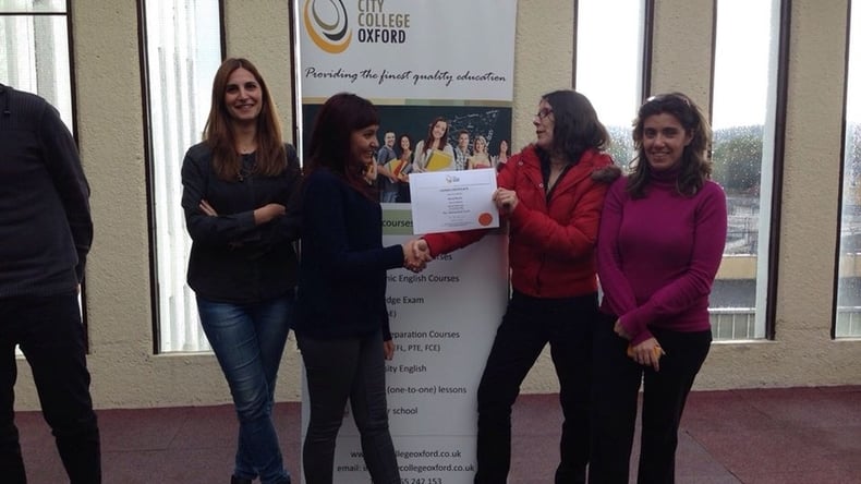 City College Oxford certifikat