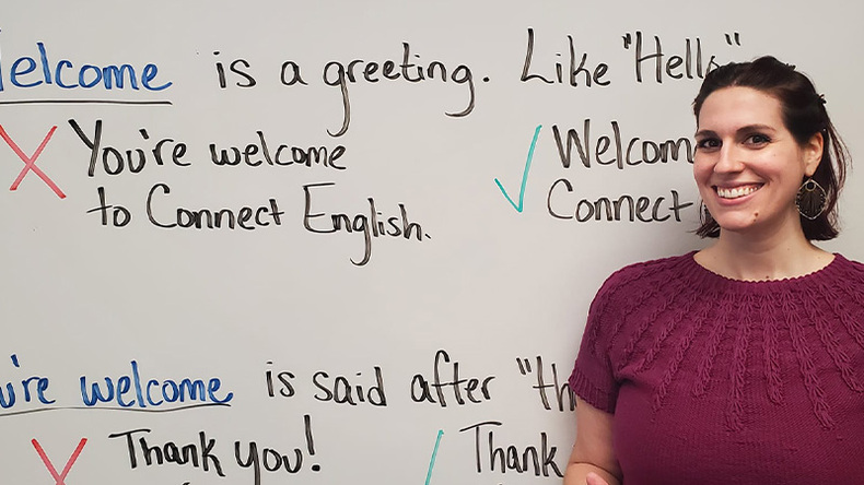 Connect English student
