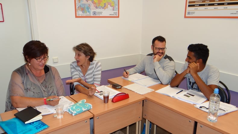 Lesson in progress
