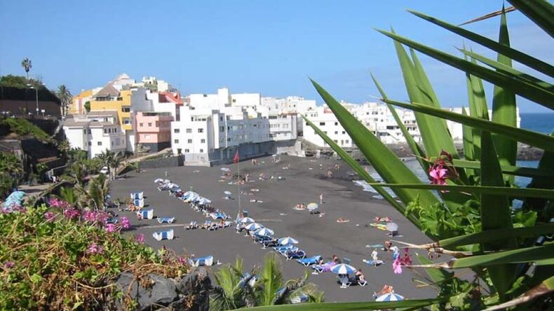 Uitzicht op het strand