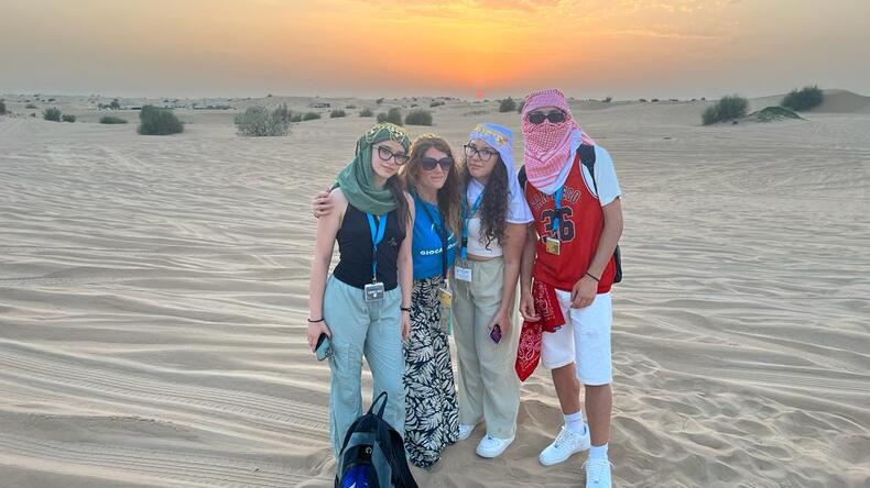 Enjoying the desert!