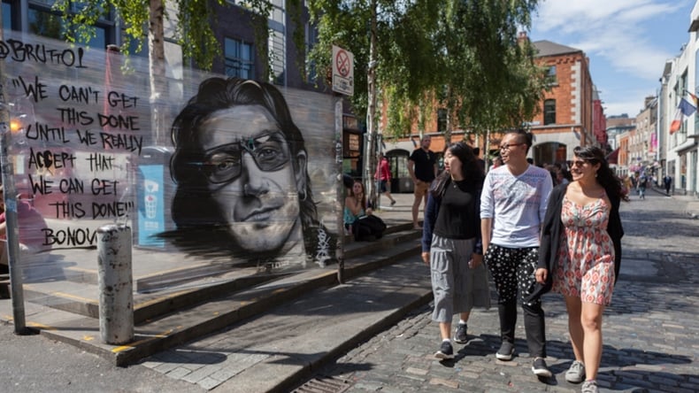 Estudantes na cidade